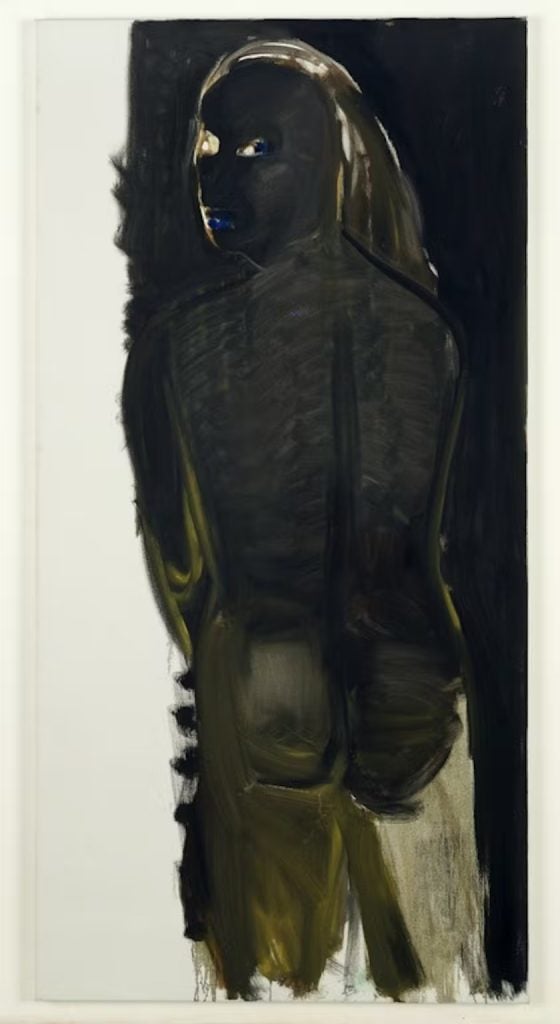 Marlene Dumas, <em>Magdalena (A Painting Needs a Wall to Object to)</em>, 1995. Private collection. Photo by Peter Cox, courtesy of Zeno X Gallery. 