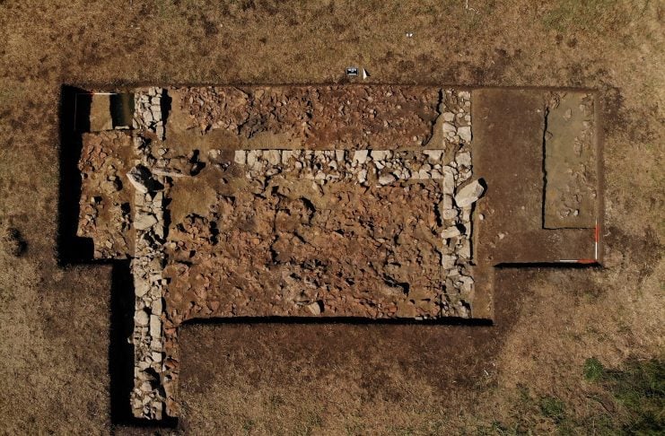 Archaeologists have excavated the possible site of the temple of Samian Poseidon, written about by the ancient historian Strabo. ΥΠΠΟΑ Photo courtesy of the Hellenic Ministry of Culture and Sports (ΥΠΠΟΑ).