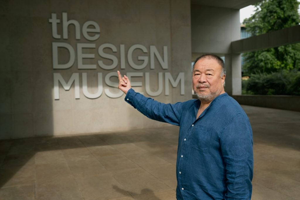 Ai Weiwei at the Museum of Design, September 2022. © Rick Pushinsky for the Museum of Design.
