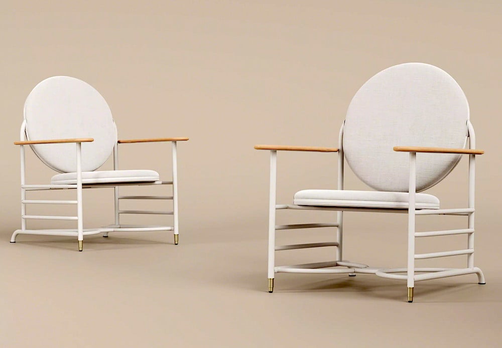 Chairs from the Frank Lloyd Wright Racine collection. Courtesy of Steelcase.
