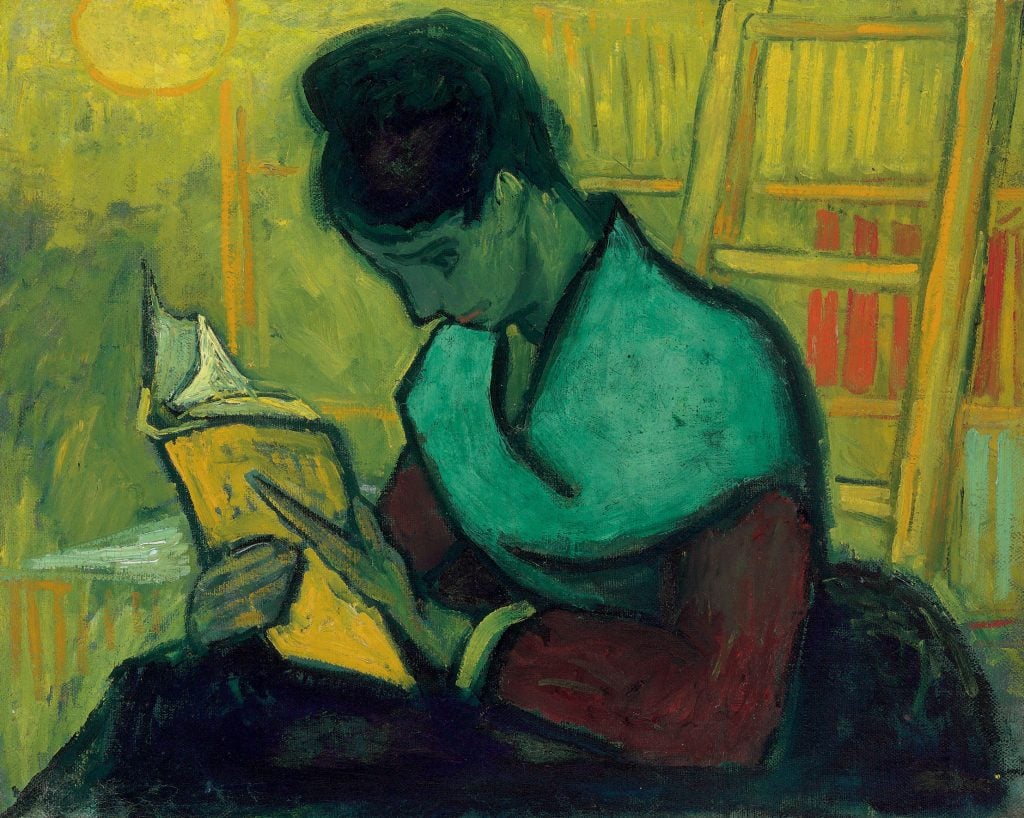 Vincent van Gogh, Une Liseuse De Romans (1888). Courtesy of Christie's New York.