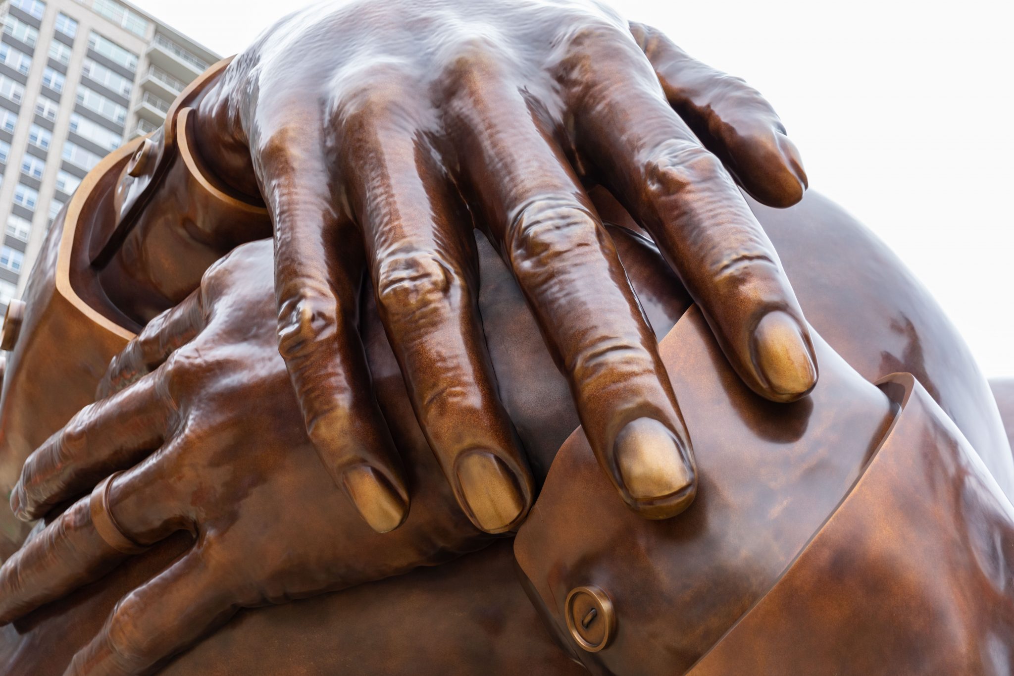 Standing Two Stories Tall, a Hank Willis Thomas Sculpture Honoring