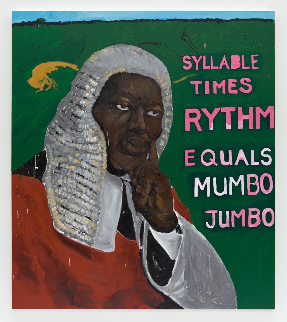 Henry Taylor, I Was King, When I Met The Queen – Syllable X’s Rhythm Equals Mumbo Jumbo (2013). Image and work ©Henry Taylor, courtesy the artist and Hauser & Wirth. Photo by Sam Kahn.