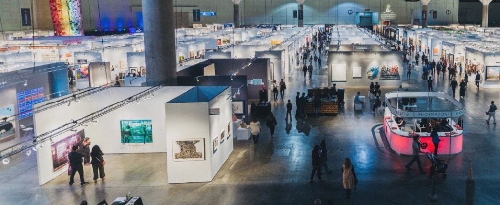 Exhibitors at the LA Art Show in 2022. Courtesy of the LA Art Show.