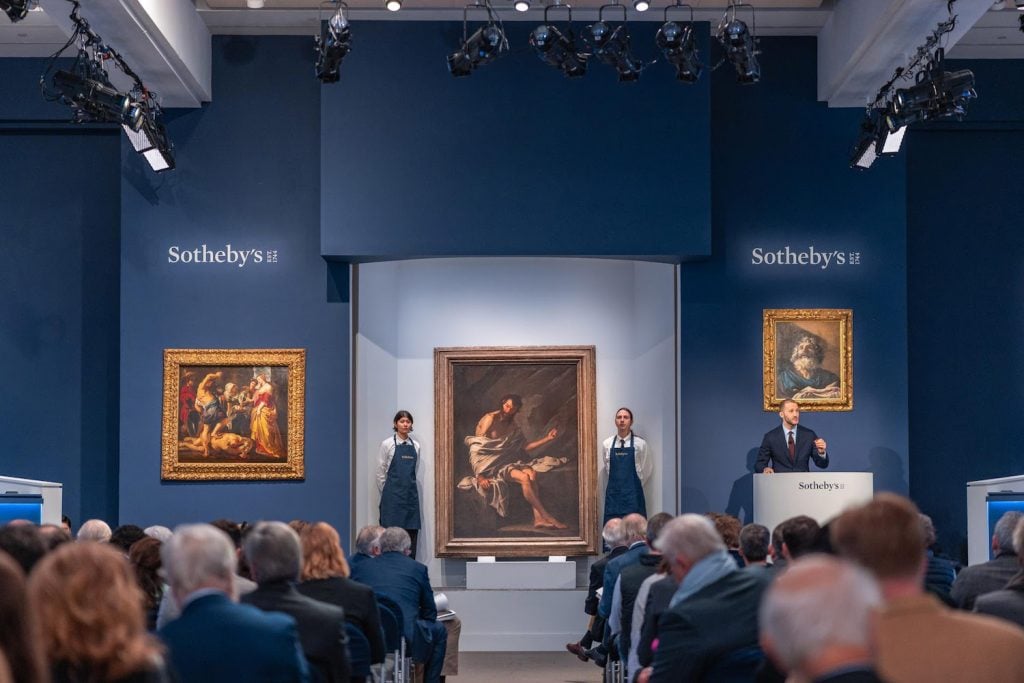 Sotheby's sale of Old Masters in New York on January 26, 2023. Image courtesy Sotheby's.