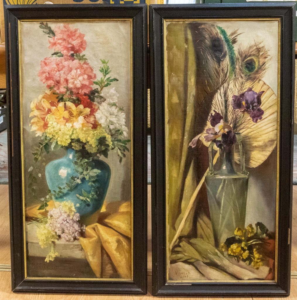 Queen Victoria’s paintings. Photo by Mark Laban, courtesy of Hansons Auctioneers.