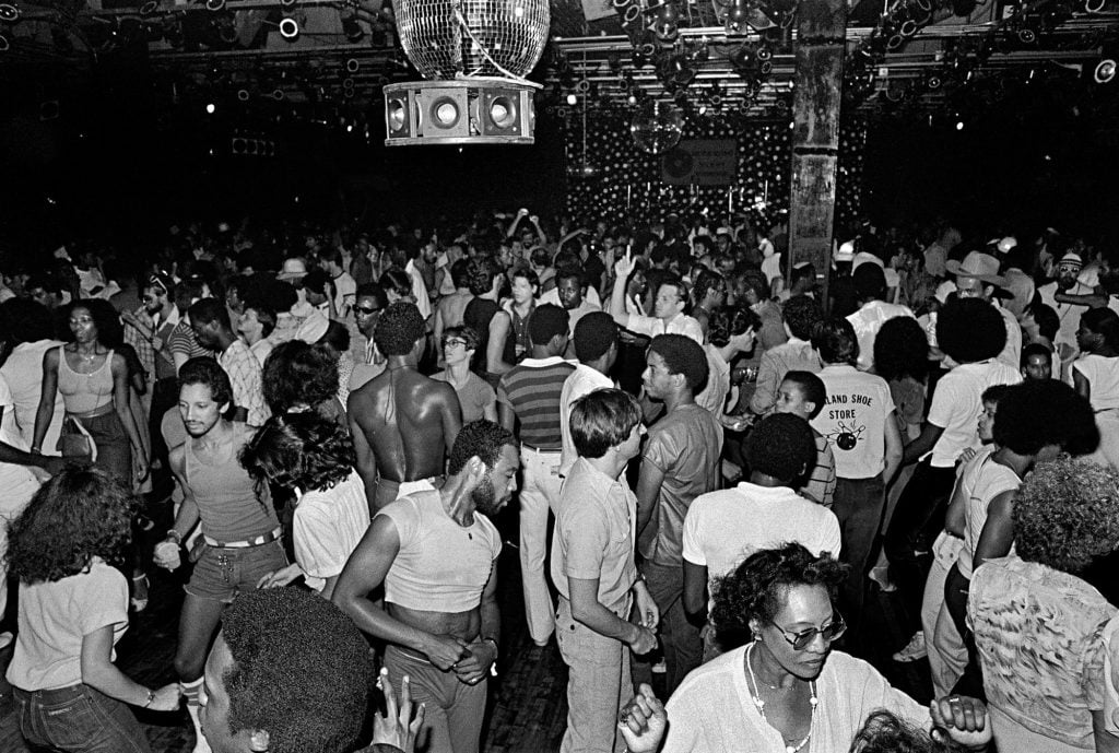 A hot July night at The Paradise Garage in 1979 by Bill Bernstein. Courtesy of "Photographs courtesy of BillBernsteinFineArt.com. 