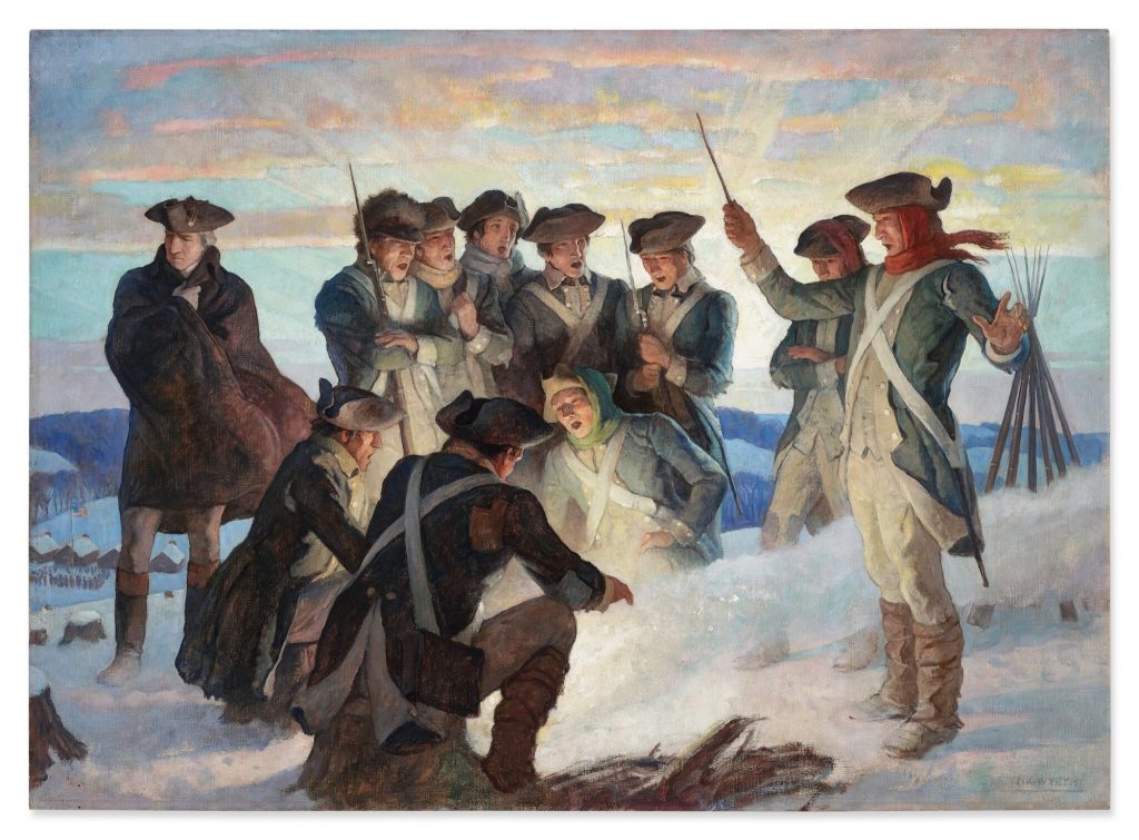 N.C. Wyeth, Winter at Valley Forge (1934–36). Courtesy of Sotheby's New York.