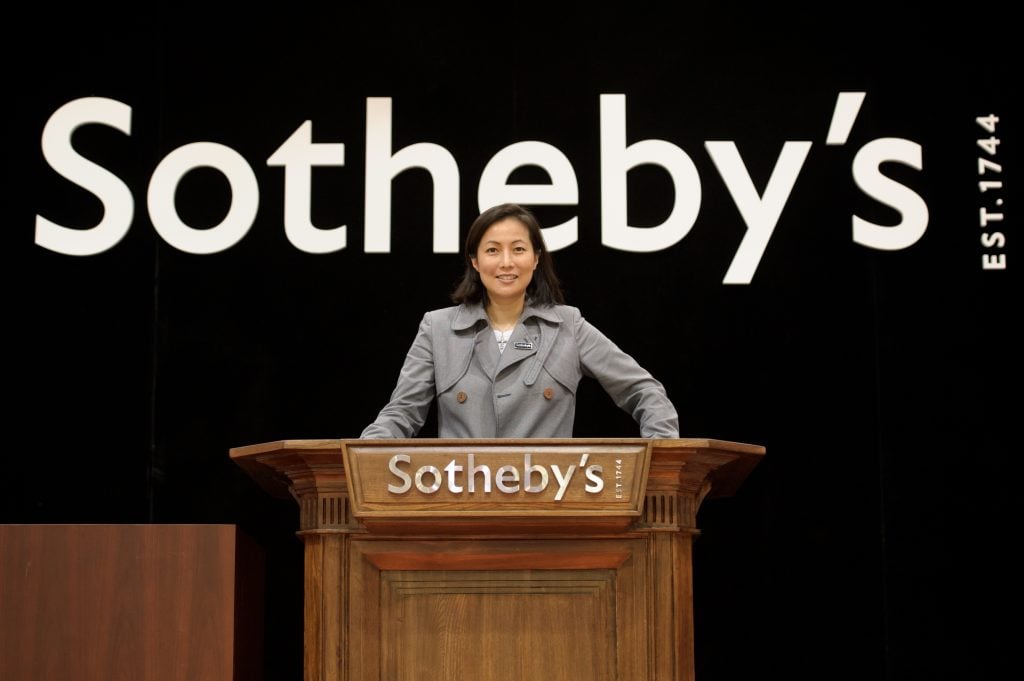 Patti Wong as chairman of Sotheby's Asia photographed in 2012. Courtesy Sotheby's.