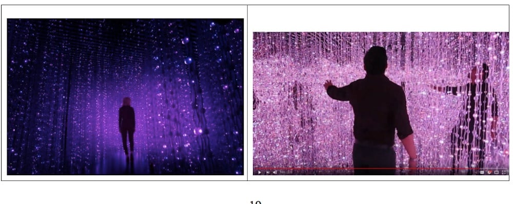 A side-by-side comparison of the similarities between “Crystal” and “Galaxy Dream,” with “Crystal” in the left column and “Galaxy Dream” in the right. Image via Pacer.