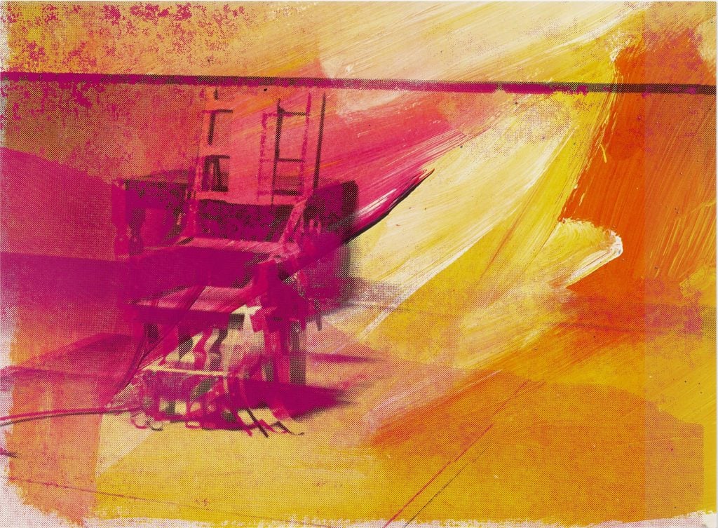 Andy Warhol, Electric Chair (1971). Est. $25,000-$35,000.