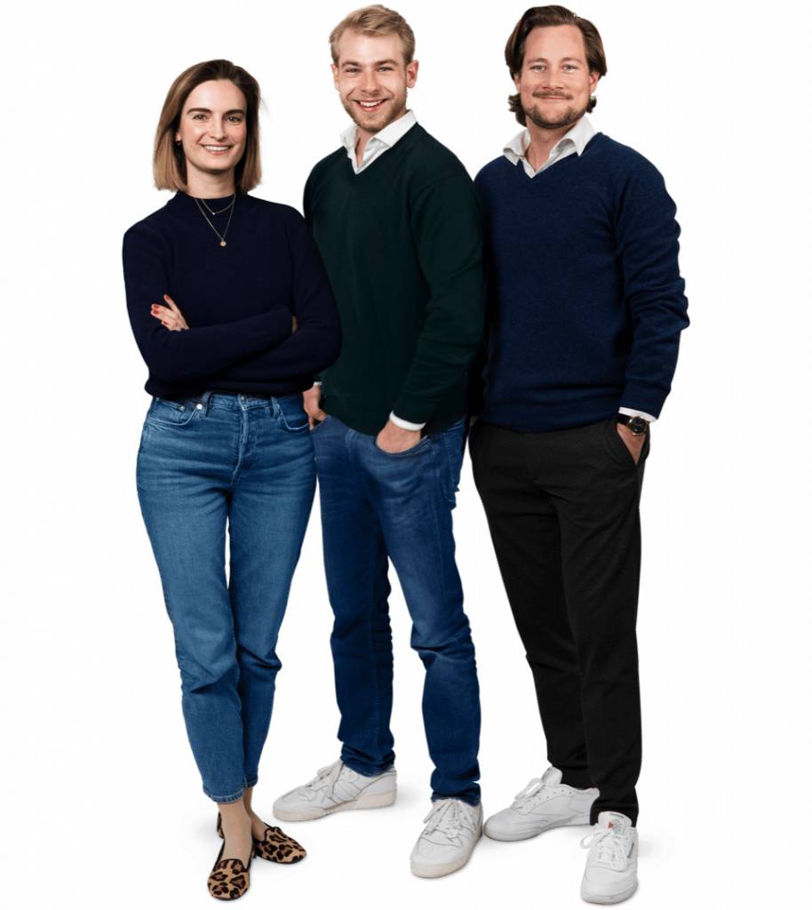 Arttrade founders, left to right: Svenja, David and Julian.