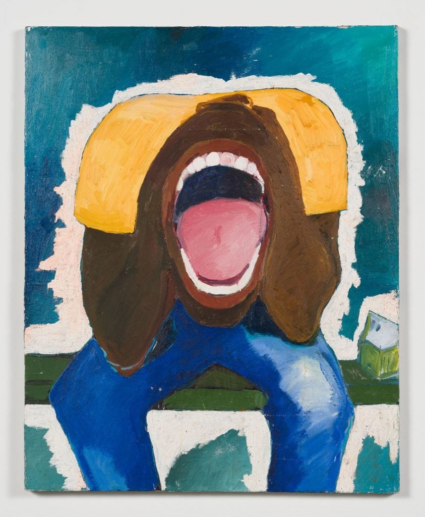 Henry Taylor, Screaming Head (1999). mage and work ©Henry Taylor, courtesy the artist and Hauser & Wirth. Photo by Jeff McLane.