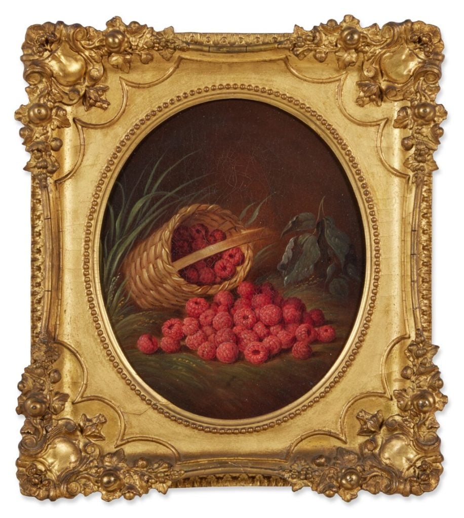 Sarah Miriam Peale, <em>Basket with Berries</eM> (ca. 1860). Courtesy of Sotheby's New York.