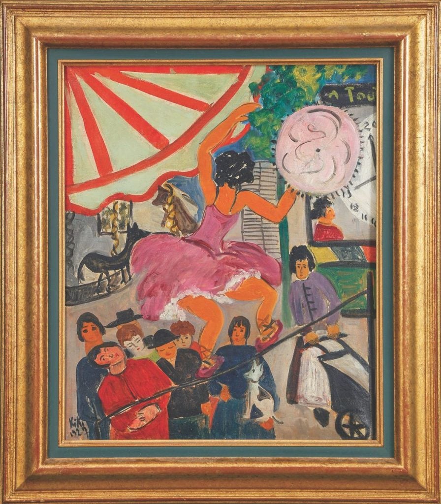 Kiki De Montparnasse, <em>L’acrobate</em> (1927). The painting set an auction record for the artist with a €19,275 ($23,406) sale in 2021 at Fauve Paris.