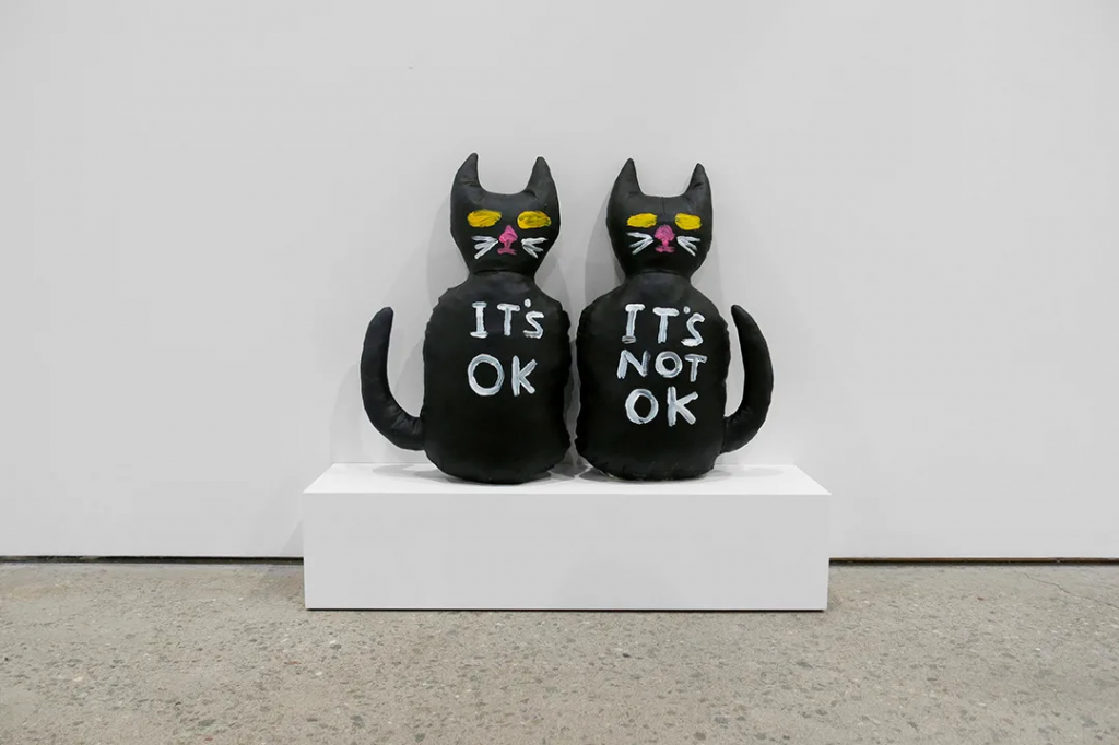 David Shrigley, Cat (It's OK, It's Not OK) (2012). Courtesy of the artist and Anton Kern Gallery.