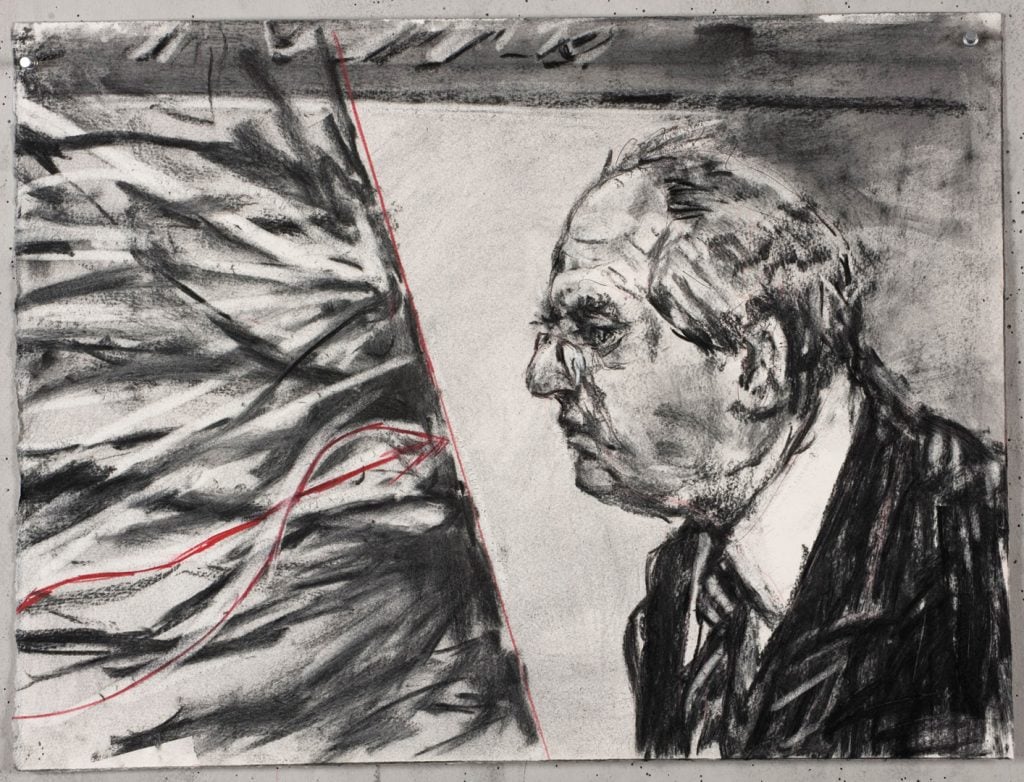 William Kentridge, <I>Drawing for 'Other Faces'</I> (2011). Courtesy of the Broad.