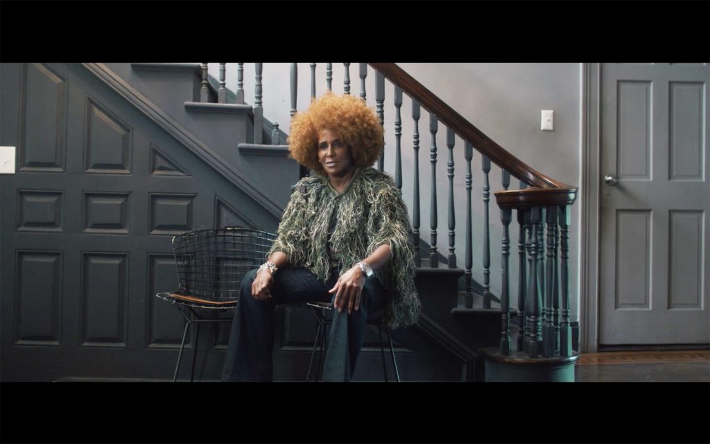 Screenshot from the trailer for The Sound She Saw, featuring Renee Cox.
