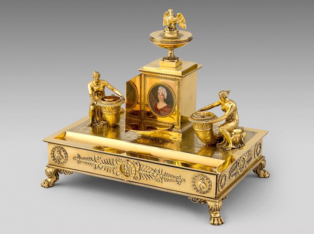 Jean Baptiste Claude Odiot, Madame Mere Inkstand Paris (1812).  Issued by Koopman Rare Art.