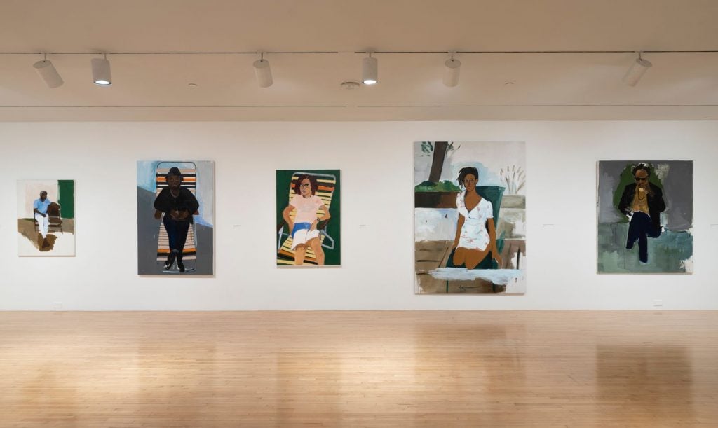 Installation view, "Henry Taylor: B Side" at MOCA Grand Avenue. Courtesy o the Museum of Contemporary Art. Photo: Jeff McLane.