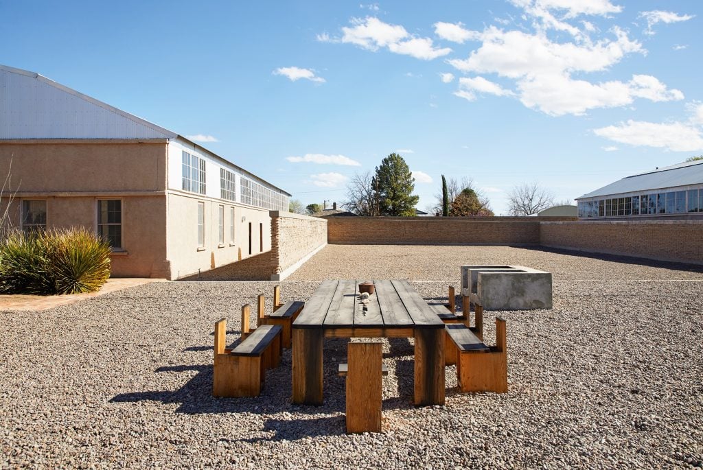 View of the courtyard inside the Block. Photo: Mathew Millman. Courtesy of the Judd Foundation.