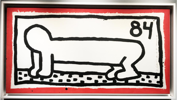 Keith Haring, Untitled (1984). Courtesy of Rosenfeld Gallery, Miami.