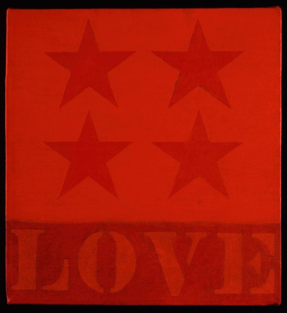 Robert Indiana, 4-Star Love (1961). Collection of the Portland Museum of Art, Maine. Gift of Todd Brassner in memory of Doug Rosen. © Star of Hope Foundation, Vinalhaven, Maine.