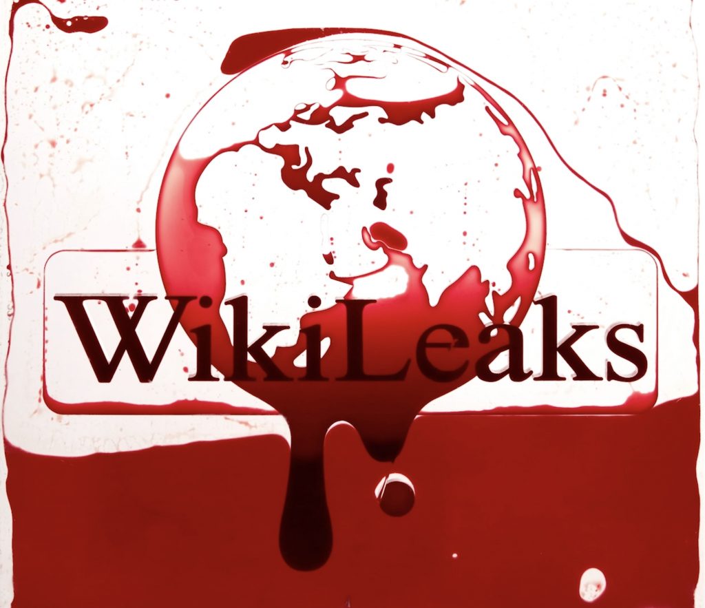 Andrei Molodkin - Wikileaks Blood Logo