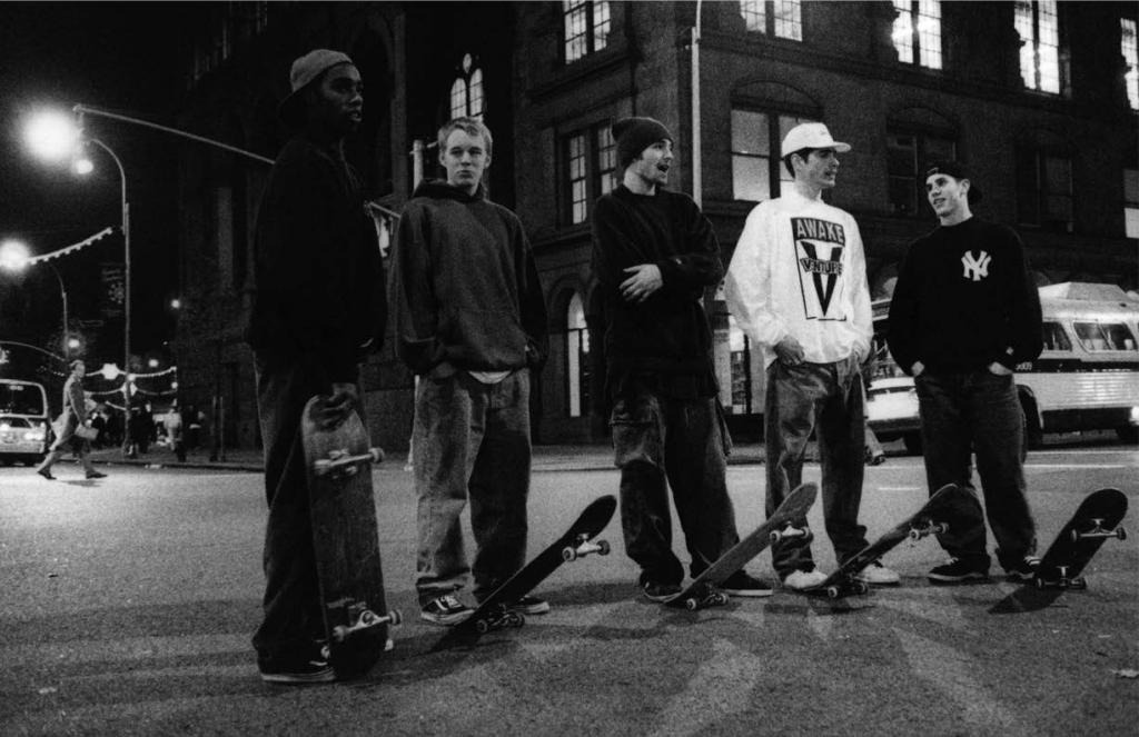 NYC crew, Astor Place by Melissa Hinkley, 1990s. Photo courtesy of Full Bleed.
