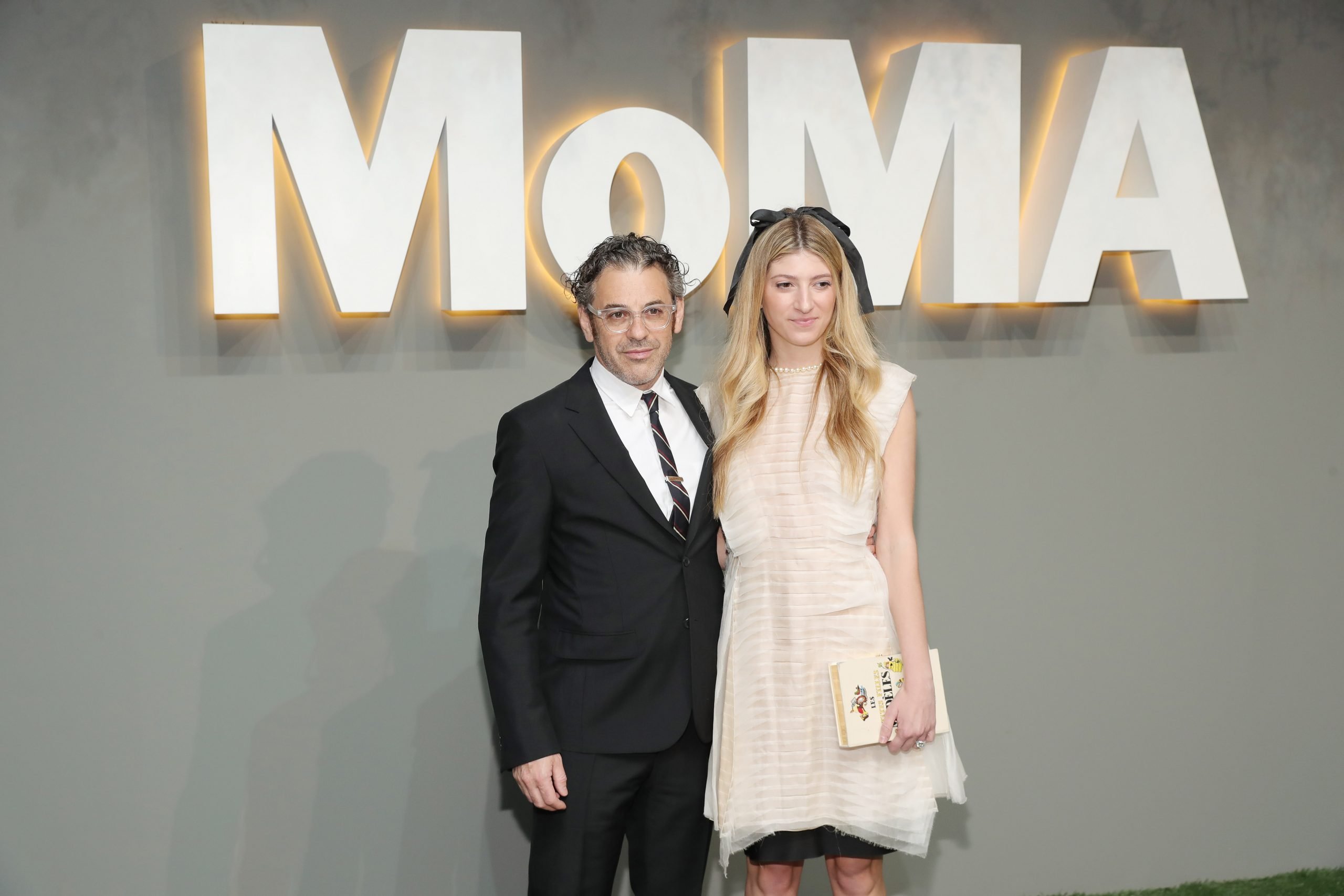 Artist Tom Sachs and Sarah Hoover attend the VMAN A Scandinavian, WireImage