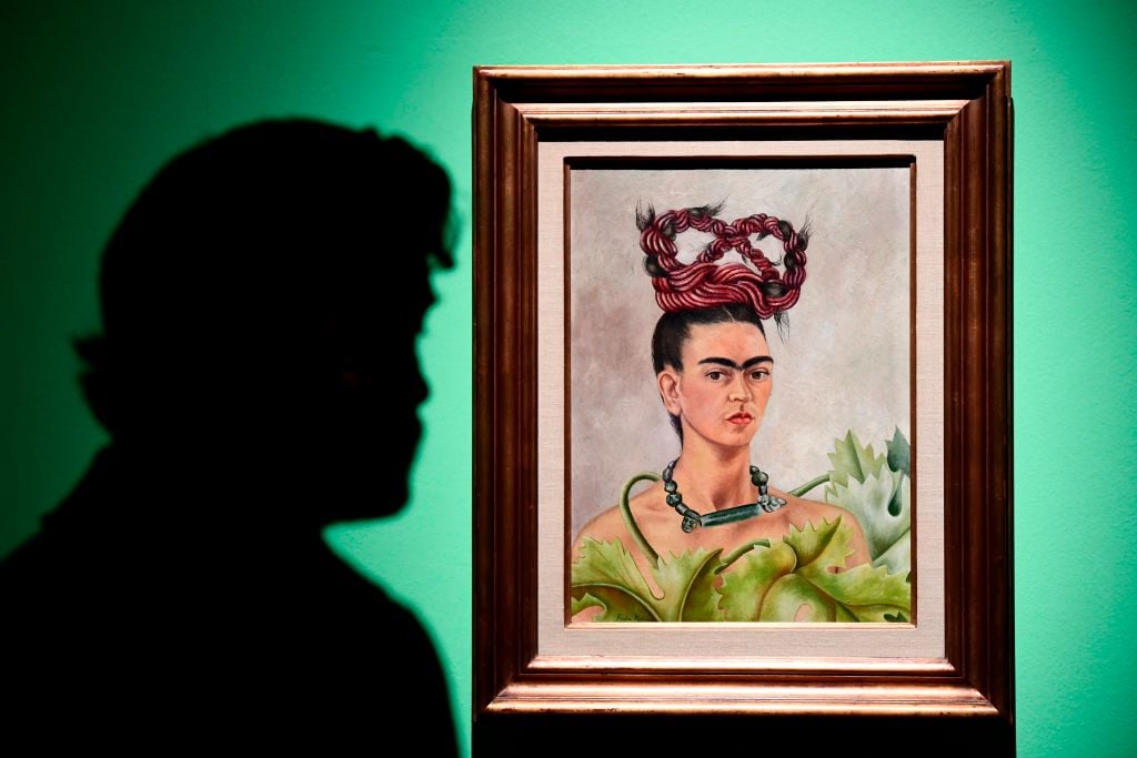 A painting by Mexican artist Frida Kahlo (1907-1954) entitled 