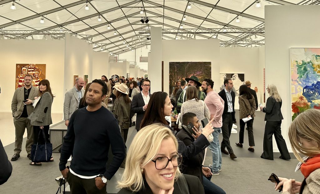 The scene at Frieze Los Angeles 2023. Photo: Andrew Goldstein.