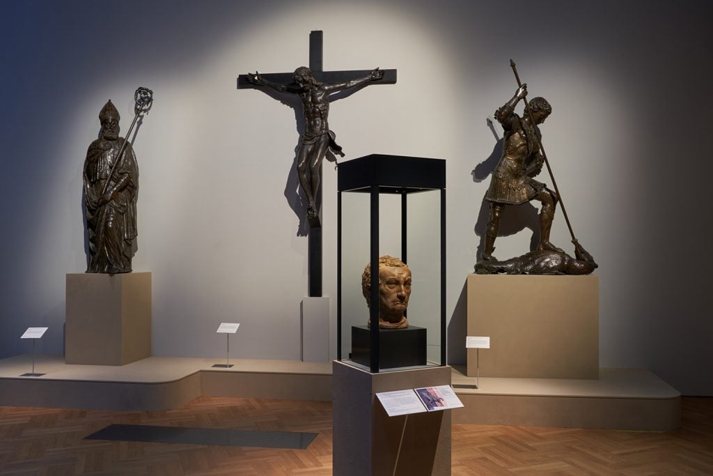 Installation view of "Donatello: Sculpting the Renaissance" at the V&A Museum. Photo: © Victoria and Albert Museum, London.