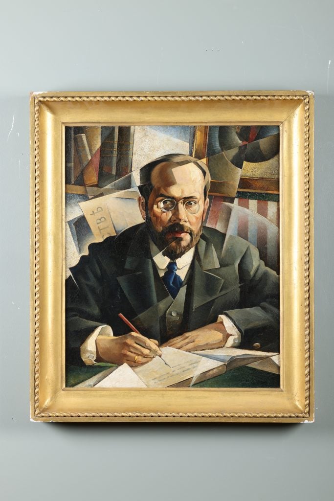 Attributed to Iurii Pavlovich Annenkov, Portrait of Aleksandr Nikolaievich Benua (Benois) (ca. 1921). Courtesy of Sloane Street Auctions.