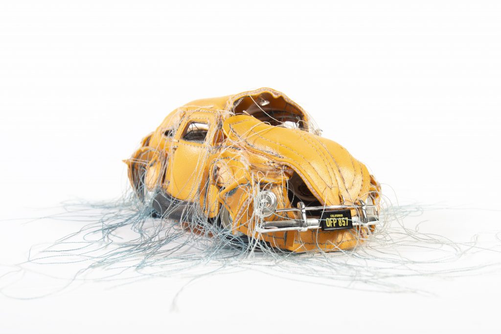 Margarita Cabrera, VOCHO VW Beetle Sedan (2004). Collection of the Blanton Museum of Art, the University of Texas at Austin, Gilberto Cárdenas Collection, Museum Acquisition Fund, 2022.