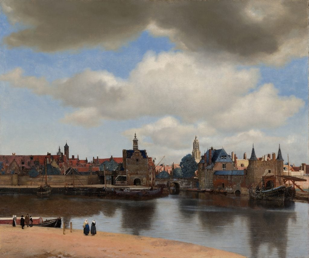 Johannes Vermeer, <i>View of Delft</i> (1660-61). Collection of the Mauritshuis, The Hague. 