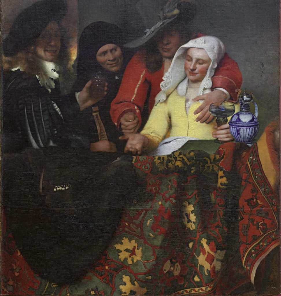 The Procuress, Johannes Vermeer, ca. 1656. Gemäldegalerie Alte Meister, Dresden