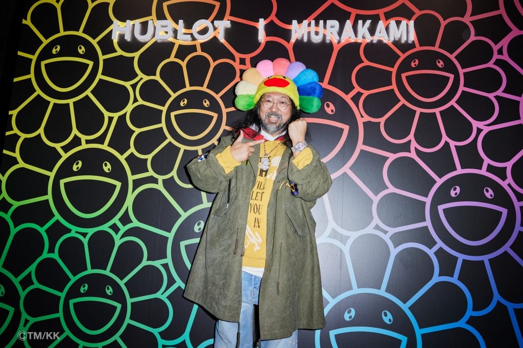 Takashi Murakami at the February 2 launch event in New York. Courtesy of Hublot. 