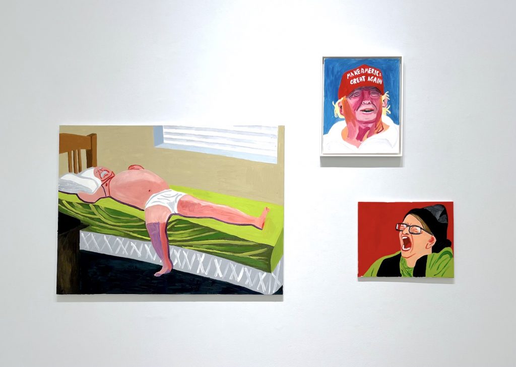 Installation view of CumWizard69420, "The Americans" at Cheim & Read.