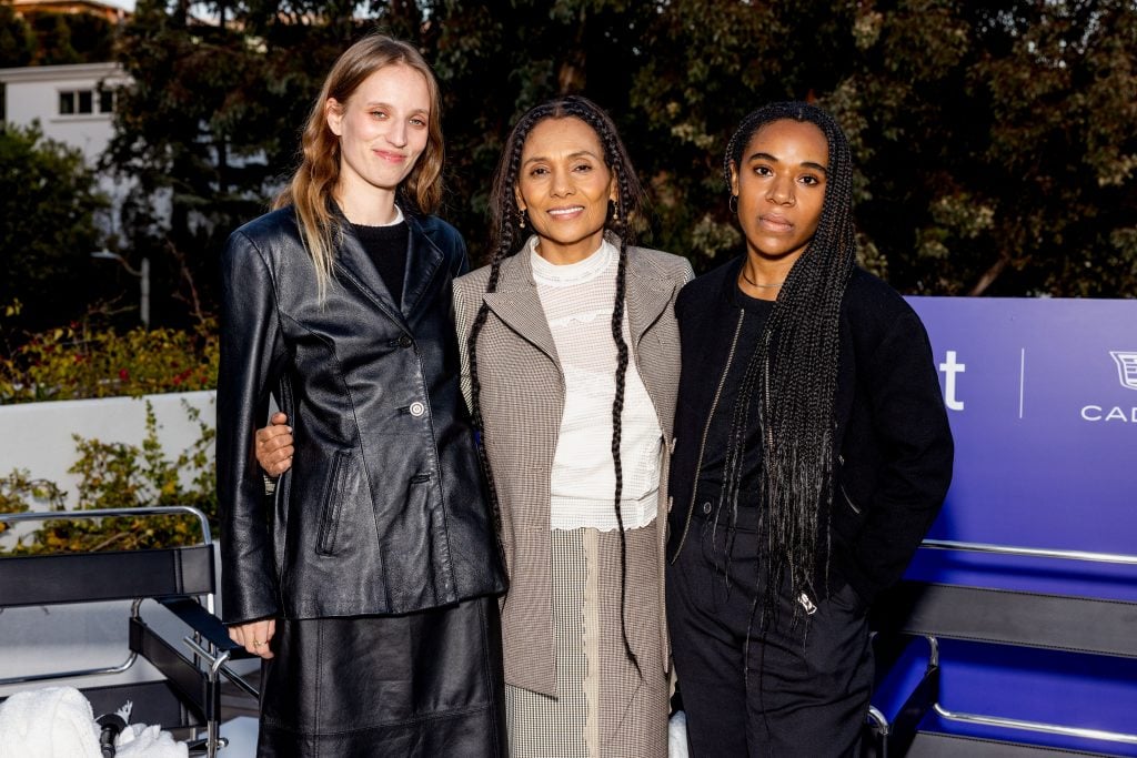 Photographers Petra Collins, Ming Smith, and Dannielle Bowman at the Artnet x Cadillac event celebrating 