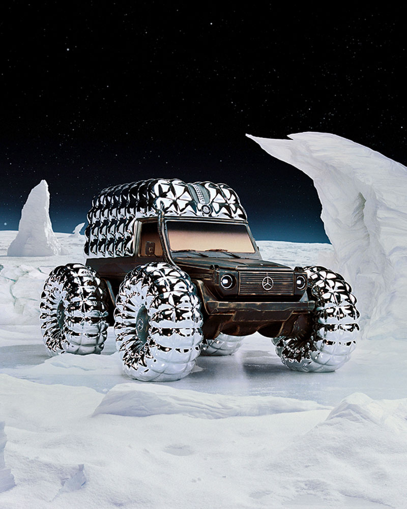 Mercedes-Benz and Moncler reveal Project Mondo G. Photo: Thibaut Grevet. Courtesy of Mercedes-Benz.