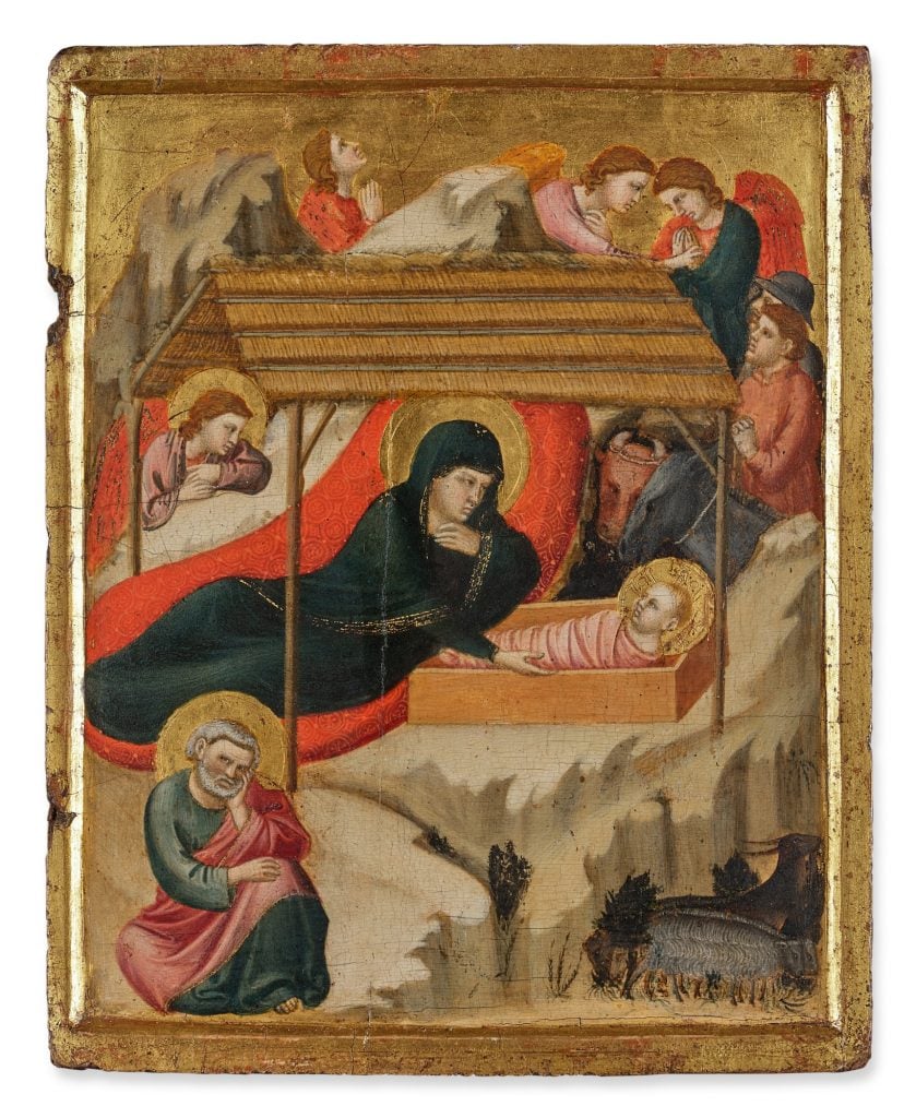 Master of the Spinola Annunciation, <I>Nativity</I>. Courtesy of Sotheby's.