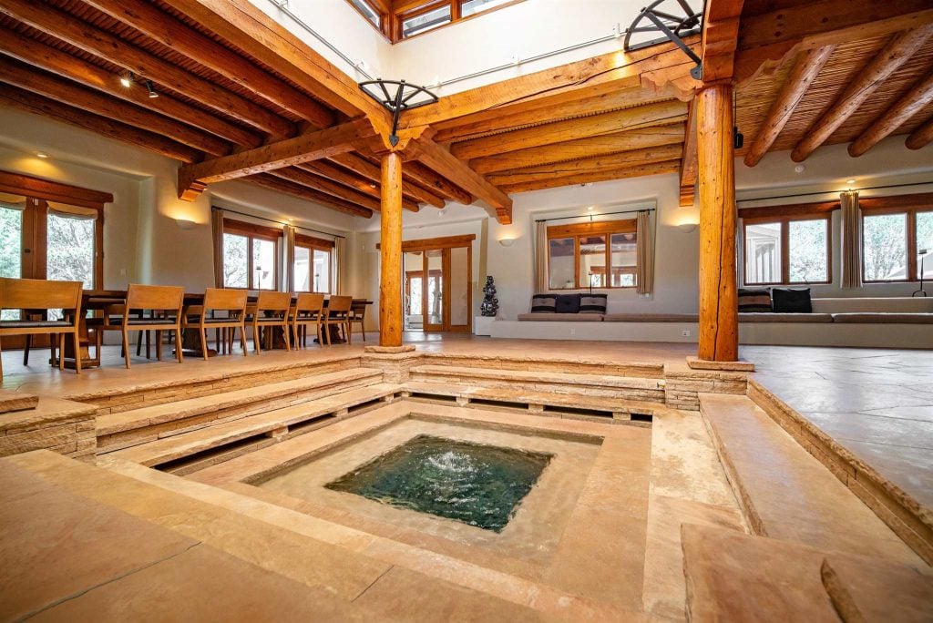 A jacuzzi on the property. Courtesy of Paul Duran Santa Fe Real Estate.