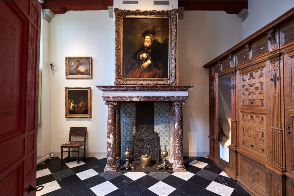 A recreation of Rembrandt's studio entrance at the Rembrandthuis. Photo courtesy of the Rembrandthuis. 