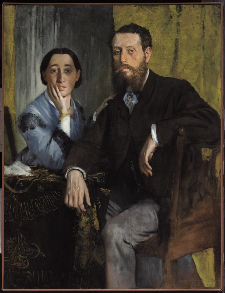Edgar Degas's Edmond et Thérèse Morbilli (1865). Gift of Robert Treat Paine, 2nd Museum of fine Arts Boston, Boston, U.S.