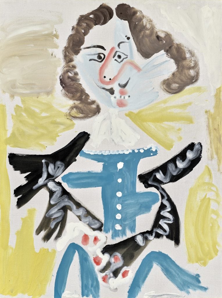 Pablo Picasso, Mousquetaire I (Espagnol du XVllème siècle) (1967). Courtesy of Christie's Images, Ltd.