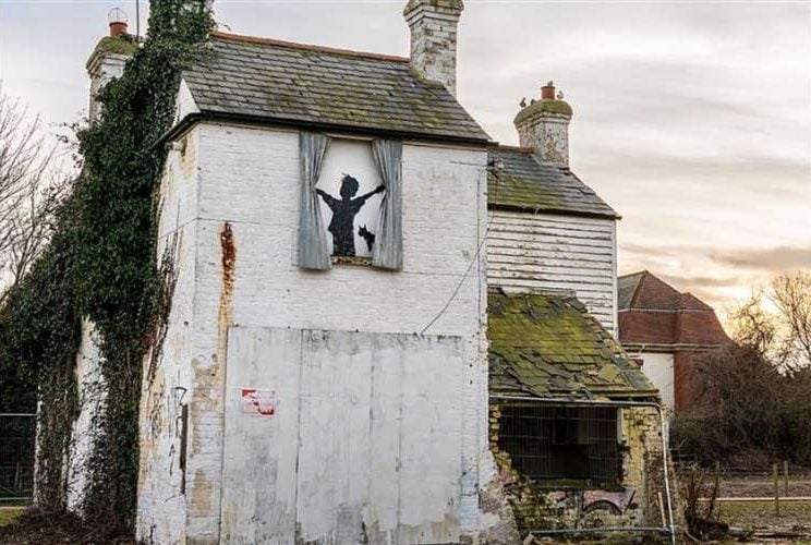 Banksy, Morning Is Broken. Photo courtesy of the artist.