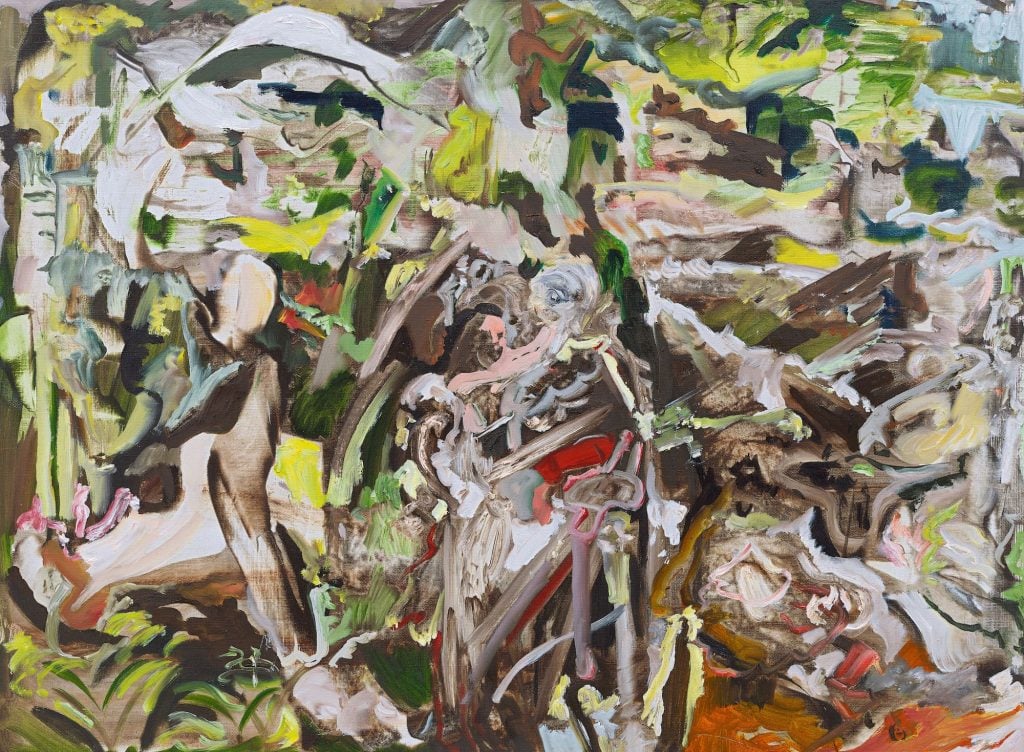 Cecily Brown, Maid in a Landscape (2021). Private collection © Cecily Brown.
