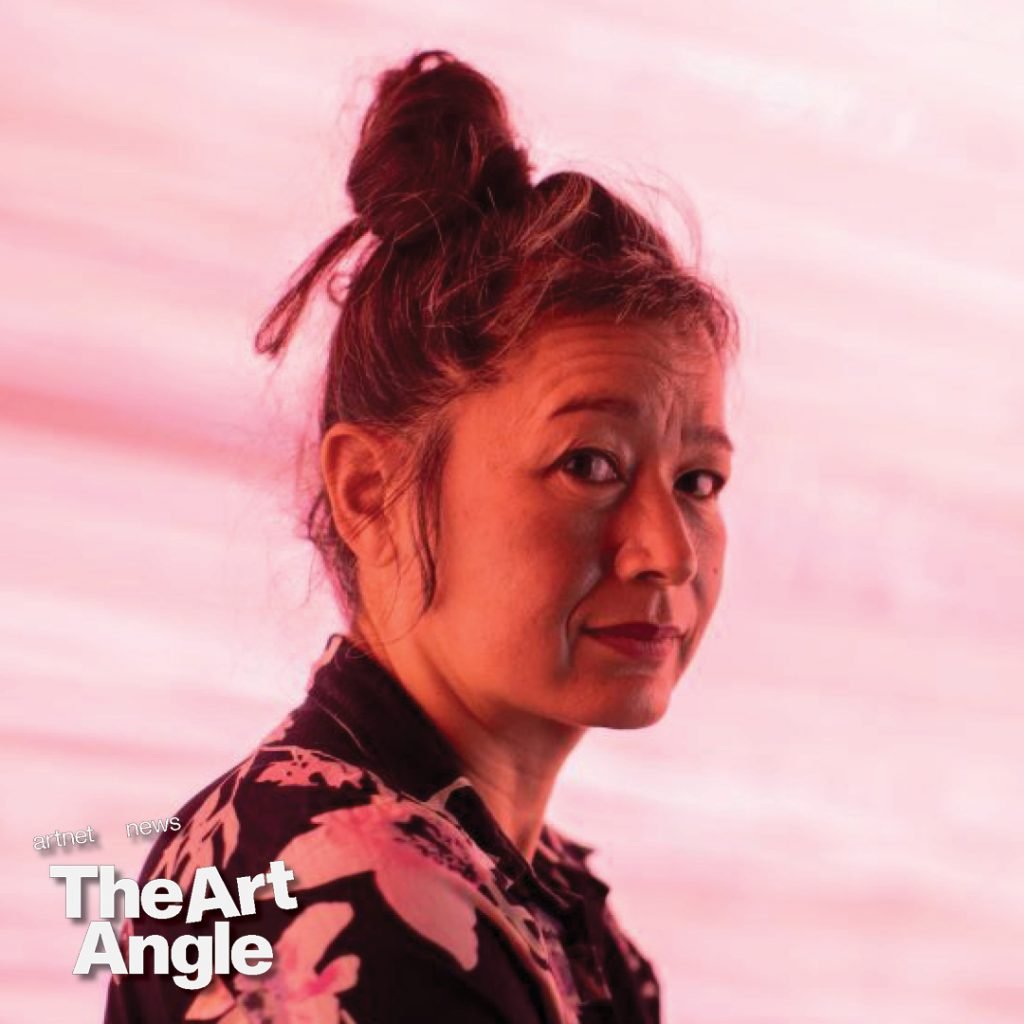 Hito Steyerl, artist, in the art collection K21. (Photo by Rolf Vennenbernd/picture alliance via Getty Images)