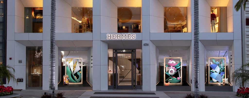 Bogia's sculptures are on display until May in the Beverly Hills store. Courtesy of Hermès. 